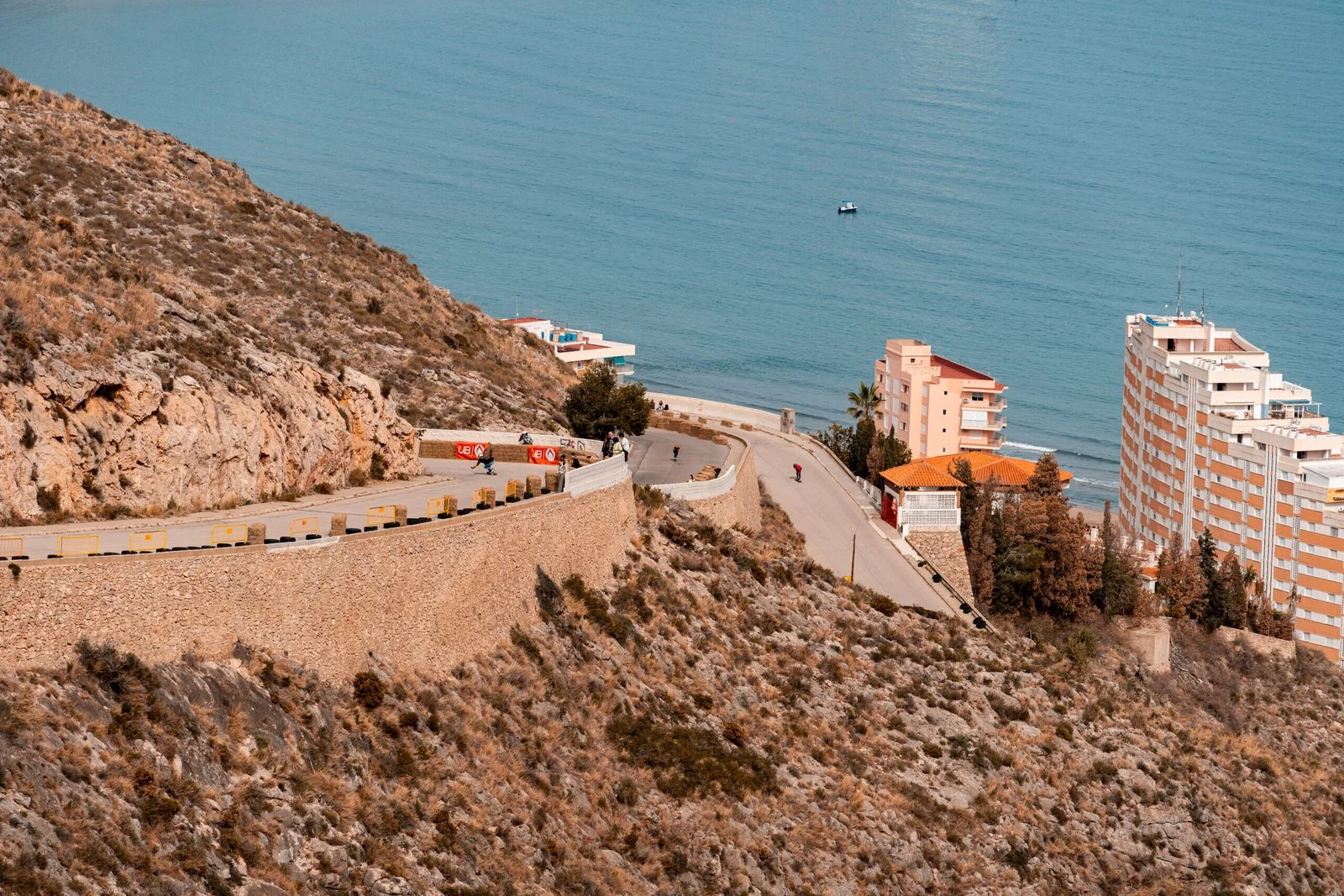 Curvas del circuito de Cullera junto al mar Mediterráneo en una edición anterior.